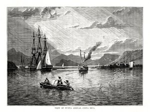 Kilátás a Punta Arenasra, Costa Rica, 1877 alkotó: Unbekannt