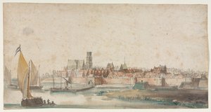 St. Geertruidenberg látképe, 1600-as évek. alkotó: Unbekannt