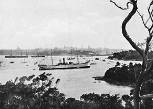 Kilátás Sydney kikötőjére az északi partról, No. 2, 1900. alkotó: Unbekannt