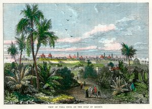 Kilátás Vera Cruzra, a Mexikói-öbölben, Mexikó, 1880 alkotó: Unbekannt
