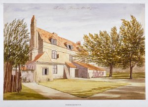 Kilátás egy nyilvános házra, Brook Green, Hammersmith, London, c1820 alkotó: Unbekannt