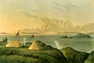 „Kilátás a Jeges-tengerre a rézbánya folyó torkolatából, 1821. július éjfél”, 1946. alkotó: Unbekannt