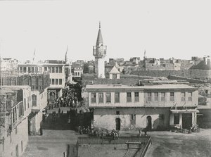 Kilátás az óvárosra, Szuez, Egyiptom, 1895. alkotó: Unbekannt