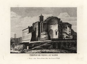 Kilátás a Vénusz és Róma templomára, Vénusz és Róma templomára alkotó: Unbekannt