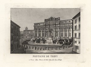 Kilátás a Trevi-kútra, Fontana di Trevi, Róma alkotó: Unbekannt