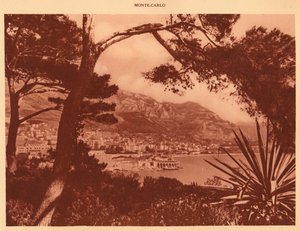 Monte-Carló képe Monacóból, 1930. alkotó: Unbekannt