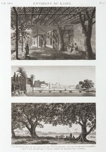 Kilátások Kairó körül, Egyiptom, 1798 alkotó: Unbekannt