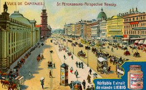 Fővárosok kilátásai: Nyevszkij prospektus, Szentpétervár, 1900 alkotó: Unbekannt