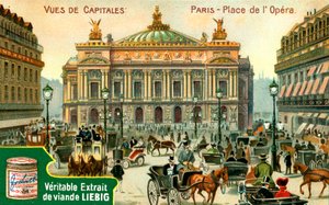 Fővárosok kilátása: Place de lOpera, Párizs, 1900 alkotó: Unbekannt