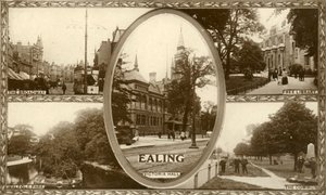 Ealing kilátásai, Nyugat-London, 1917. alkotó: Unbekannt