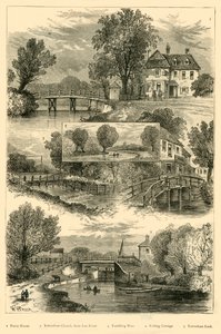 Kilátás a Lea folyóra, 1876. alkotó: Unbekannt