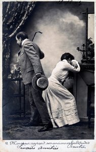 Vintage francia képeslap, c1900 alkotó: Unbekannt