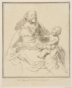 Szűz és gyermek, 1775. alkotó: Unbekannt