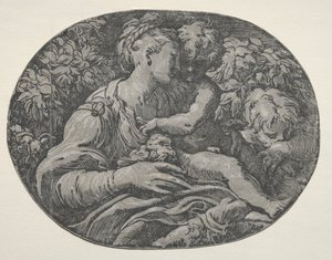 Szűz és gyermek Szent Jánossal, 1500-as évek. alkotó: Unbekannt