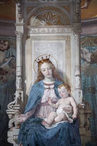 Szűz és gyermek festménye a San Filippo Neri templomban, Torinóban, Olaszországban alkotó: Unbekannt