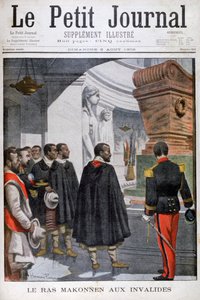 Ras Makonnen látogatása a párizsi Les Invalidesben, 1902 alkotó: Unbekannt