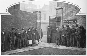Belépésre vár a St Marylebone Workhouse, Luxborough Street, London, c1901 1903 alkotó: Unbekannt