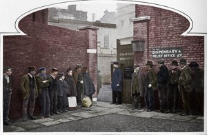 Belépésre vár a St Marylebone Workhouse, Luxborough Street, London, c1901 1903 alkotó: Unbekannt