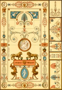 Falfestés és mennyezeti dekoráció, Németország, 19. század eleje, 1898. alkotó: Unbekannt