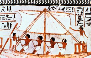 Falfestmény Sennefer sírjából, Abydos, Ókori Egyiptom, 18. dinasztia, ie 1450 körül alkotó: Unbekannt