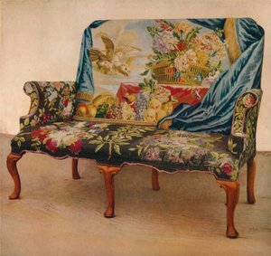 Diós kanapé Soho gobelinnel, c1730, 1929 alkotó: Unbekannt