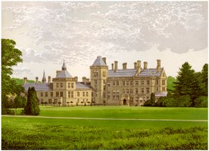Walton Hall, Warwickshire, Mordaunt Baronet otthona, 1880 alkotó: Unbekannt