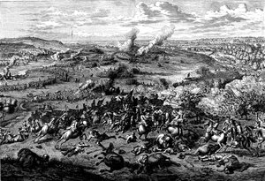 Spanyol örökösödési háború: Blenheimi csata, Bajorország, 1704. augusztus 3. alkotó: Unbekannt
