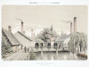 Water Power, 1900 előtti hengerművek (Laminoirs) Bray-ben, Franciaországban alkotó: Unbekannt