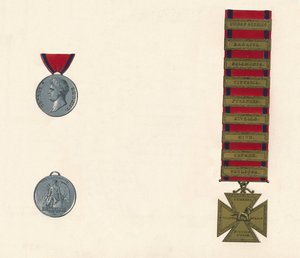 Waterloo és katonai általános szolgálati érem 1793-1814, 19. század alkotó: Unbekannt