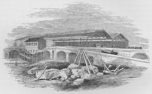Waterloo pályaudvar, ahogy az első építéskor látszott, 1848, 1912 alkotó: Unbekannt