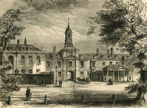 A Kensington-palota nyugati frontja, 1876. alkotó: Unbekannt