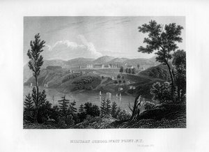 West Point Katonai Iskola, New York, 1855 alkotó: Unbekannt