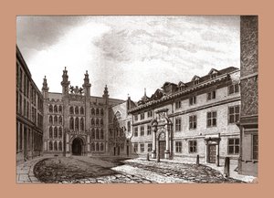Nyugati nézet a Guildhall-kápolnáról és a Blackwell Hallról, 1886 alkotó: Unbekannt
