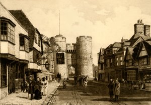 Westgate, Canterbury, 1898. alkotó: Unbekannt