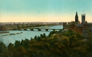 Westminster Bridge, London, 1910. alkotó: Unbekannt