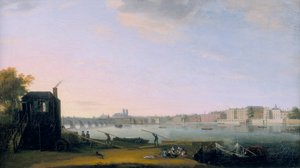 „Westminster Bridge and Whitehall from Lambeth”, 1775 alkotó: Unbekannt