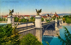 Wettstein híd, Bázel, Svájc, 1936 alkotó: Unbekannt