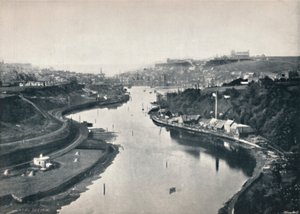 Whitby – A város általános képe, 1895 alkotó: Unbekannt