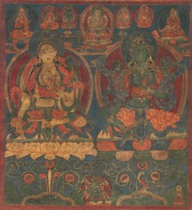 Fehér Tara és Zöld Tara, 1450-1500. alkotó: Unbekannt