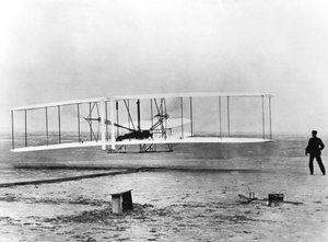 Wilbur és Orville Wright és az első motoros repülés, Észak-Karolina, 1903. december 17. alkotó: Unbekannt