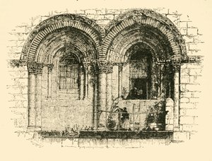 A jeruzsálemi Szent Sír-templom ablakai, 1890. alkotó: Unbekannt