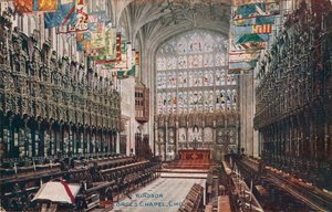 Windsor, St. Georges kápolna, kórus c1916 alkotó: Unbekannt