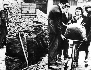 Téli megkönnyebbülés, szén elosztása, Franciaország 1940-1944 alkotó: Unbekannt