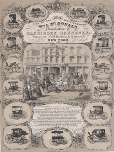 Wm. L. McDonald, Manufacturers of Carriage Harness & Co. Repository, No. 26 Beekman & 1..., 1852-86. alkotó: Unbekannt