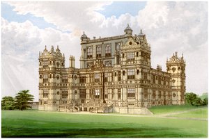 Wollaton Hall, Nottingham, Nottinghamshire, Lord Middleton otthona, 1880 alkotó: Unbekannt