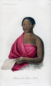 Nő a szamoai szigetekről, 1848 alkotó: Unbekannt