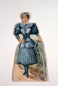 Nő kerékpáros ruhában, amerikai, 1900 alkotó: Unbekannt