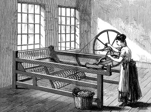 Pörgő Jennyt használó nő, 1880 alkotó: Unbekannt