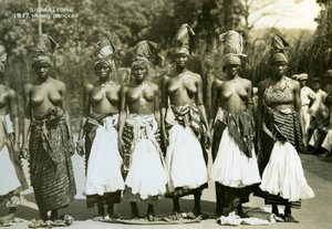 Női táncosok, Sierra Leone, XX. század alkotó: Unbekannt