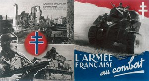 2. világháború: Ingyenes francia propagandaplakát c1942-1944